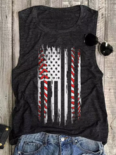 Baseball-T-Shirt mit amerikanischer Flagge und Stern